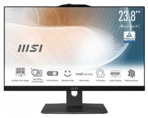 MSI AIO MODERN AM242P 12M-645EU. 23.8" IPS LED FHD 16:9 (1920X1080). I5-1235U. UMA. SO-DIMM DDR4 16GB (8G*2). 512GB SSD. SIN SO. BLANCO. (Espera 4 dias)