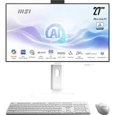 MSI AIO MODERN AM273QP AI 1UM-406EU. 27&rdquo; IPS PANEL 2560 X 1440 (WQHD) 100HZ . INTEL  IRIS XE GRAPHICS. SO-DIMM DDR5 16GB (8GB*2). 512G M.2 PCIE SSD. W11 PRO.BLANCO (Espera 4 dias)