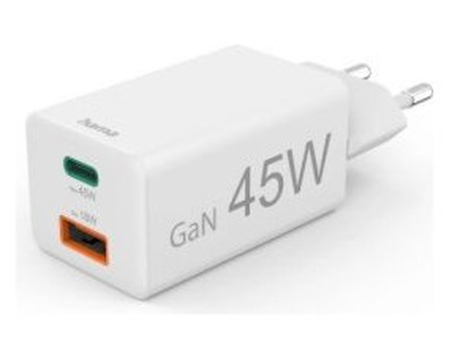 CARGADOR USB HAMA 00201993 45W PD 1xUSB-C 1xUSB-A