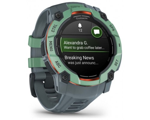 SMARTWATCH GARMIN INSTINCT 3 50MM AMOLED VERDE CORREA VERDE SMARTWATCH GARMIN INSTINCT 3 50MM AMOLED VERDE CORREA VERDE