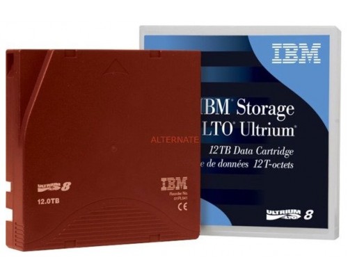 IBM DC Ultrium LTO-8 (BaFe) etiquetado 12TB/30TB secuencia a medida