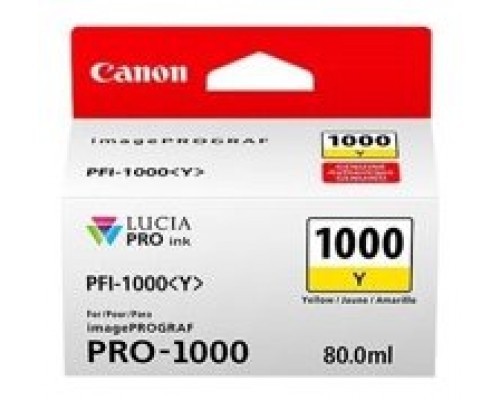 Canon iPF PRO1000 Cartucho Amarillo PFI-1000Y