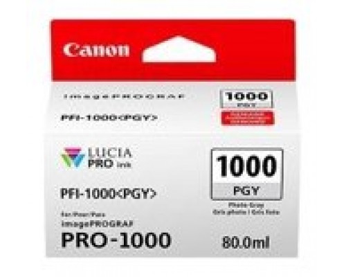 Canon iPF PRO1000 Cartucho Photo Gris PFI-1000PGY