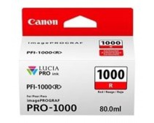 Canon iPF PRO1000 Cartucho Rojo PFI-1000R