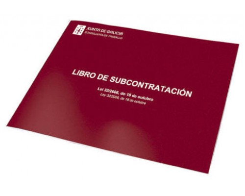 LIBRO DE SUBCONTRATACION GALLEGO/CASTELLANO A4 APAISADO 10 HOJAS NUMERADAS DOHE 09991 (Espera 4 dias)