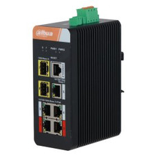 DH-IS4207-4GT-120: DAHUA SWITCH INDUSTRIAL GESTIONABLE L2, 7 PUERTOS, 4 RJ45 10/100/1000M POE, 1 RJ45 GIGABIT, 2 SFP 1G, 120W, HI-POE, 250M POE (Espera 4 dias)