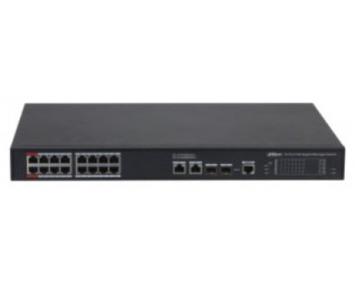 (DH-S4220-16GT-240) DAHUA SWITCH L2 GESTIONABLE POE 2.0 16 PUERTOS POE + 2 RJ45 GIGABIT+ 2 SFP GIGABIT (Espera 4 dias)