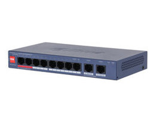 (DH-CS4010-8GT-110-V2) DAHUA SWITCH 10 PUERTOS CLOUD MANAGED GIGABIT, 8 PUERTOS POE, 110W, HI-POE, L2 (Espera 4 dias)