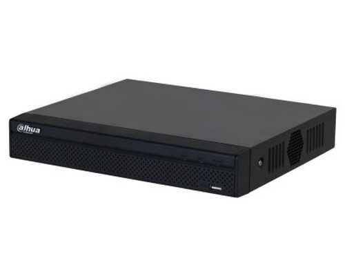 (DHI-NVR2108HS-4KS3) DAHUA GRABADOR IP 8 CANALES POE 1HDD 4K CON INTELIGENCIA ARTIFICAL COMPACT 1U NEGRO (Espera 4 dias)
