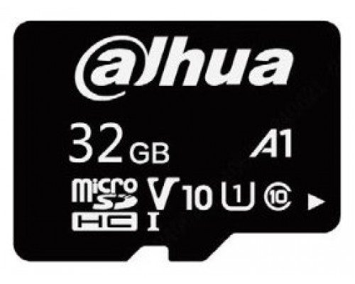 DAHUA MICROSD 32GB, ENTRY LEVEL VIDEO SURVEILLANCE MICROSD CARD, READ SPEED UP TO 100 MB/S, WRITE SPEED UP TO 30 MB/S, SPEED CLASS C10, U1, V10, A1 (DHI-TF-L100-32GB) (Espera 4 dias)