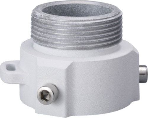 PFA111: DAHUA ADAPTADOR DE MONTAJE PARA CAMARA PTZ, ALUMINIO, DIAMETRO 60X49MM, ROSCA G1 1/2, CARGA 7KG, PESO 0.25KG, COLOR BLANCO, -40&deg;C A +60&deg;C (Espera 4 dias)