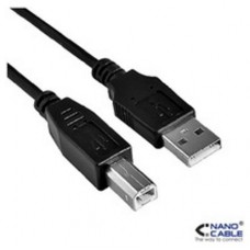 Nanocable 10.01.0102-BK cable USB 1 m 2.0 USB A USB B Negro (Espera 4 dias)
