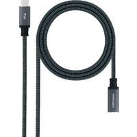 CABLE USB-C 3.2 Gen2x2 20Gbp 100W/5A, MALLADO USB-C/M-H 0.5 M NEGRO NANOCABLE (Espera 4 dias) CABLE USB-C 3.2 Gen2x2 20Gbp 100W/5A, MALLADO USB-C/M-H 0.5 M NEGRO NANOCABLE (Espera 4 dias)