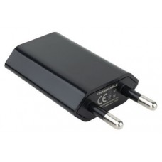 CARGADOR USB PARED NANO CABLE 1PTO 1A NEGRO MINI (Espera 4 dias)