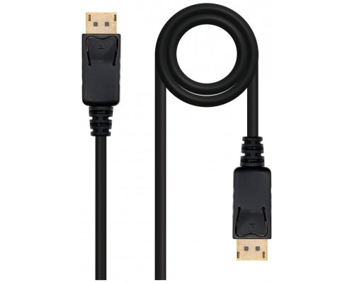 CABLE DISPLAYPORT DP/M-DP/M NEGRO 5.0 M NANOCABLE