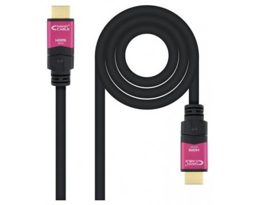 - Cable HDMI V2.0 con conector tipo A macho en ambos