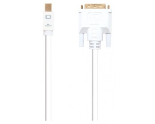 Nanocable - Cable Mini DisplayPort/M a DVI/M - Blanco