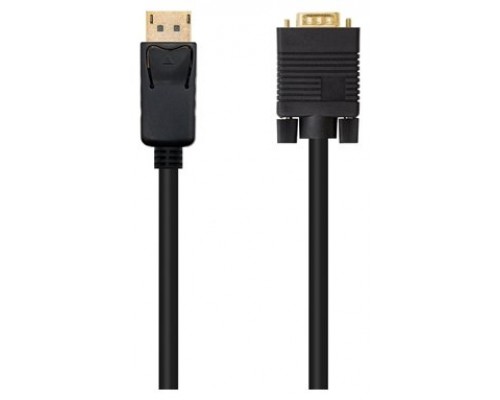 CABLE CONVERSOR DP A VGA DPM - VGAM NEGRO 5.0 M