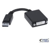 Nanocable CONVERSOR DISPLAYPORT A DVI SINGLE LINK DP/M-DVI/H NEGRO 15 CM (Espera 4 dias)