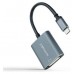 CONVERSOR USB-C A DVI ALUMINIO GRIS 15 CM