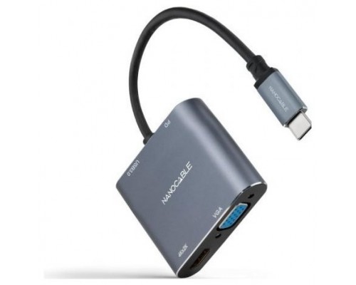 CONVERSOR USB-C A HDMI/VGA/USB3.0/PD 10.16.4304Tu