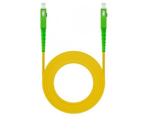 CABLE FIBRA SC/APC-SC/APC MONOMODO LSZH AMARIL.80M NANOCABLE (Espera 4 dias)