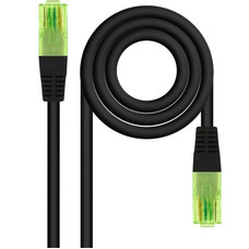 NANOCABLE CABLE RED CAT.6 UTP AWG26 CCA, NEGRO, 7 M
