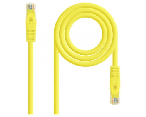 CABLE DE RED LATIGUILLO RJ45 UTP CAT6A AWG24 1 M AMARILLO NANOCABLE (Espera 4 dias)