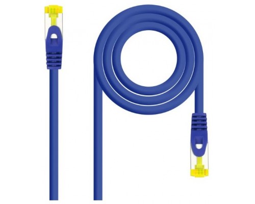 CABLE RED LATIGUILLO RJ45 CAT.6A LSZH SFTP AWG26, 0.30M AZUL NANOCABLE (Espera 4 dias)