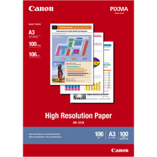 CANON Papel HR-101N 100h A3 High Resolution inkjet paper 106g CANON Papel HR-101N 100h A3 High Resolution inkjet paper 106g