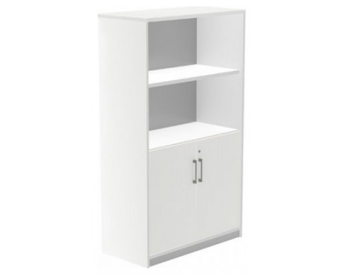 ARMARIO MEDIO CON PUERTAS BAJAS 156X90X45 ESTRUCTURA BLANCA/PUERTAS BLANCO ROCADA 1057AW04 (Espera 4 dias)