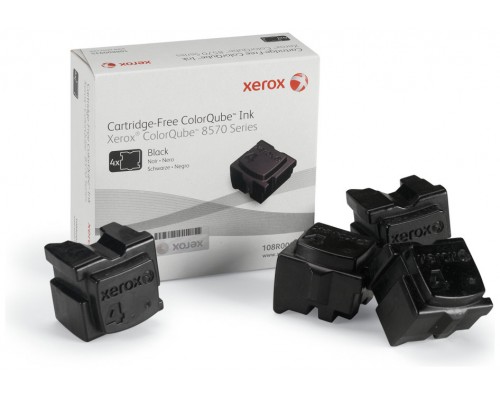 XEROX TEKTRONIX QUBE8570 Cartucho Cartucho tinta solida Negro (Pack 4)