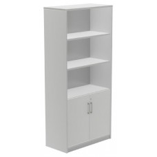 ARMARIO ALTO CON PUERTAS BAJAS 195X90X45 ESTRUCTURA ALUMINIO/PUERTAS GRIS ROCADA 1103AB02 (Espera 4 dias)