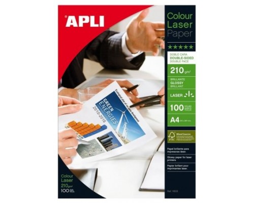 PAQUETE 100 HOJAS PAPEL FOTO GLOSS 210G. A4 APLI 11833 (Espera 4 dias) PAQUETE 100 HOJAS PAPEL FOTO GLOSS 210G. A4 APLI 11833 (Espera 4 dias)