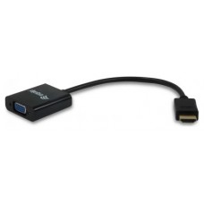 Adaptador Hdmi Macho A Vga Hembra Con Audio Jack