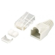 Equip Kit 100 Conectores RJ45 Cat.6 UTP con Protector y Guia