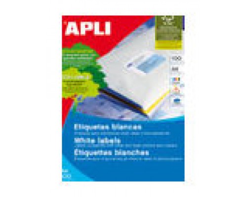 CAJA 100 HOJAS ETIQUETA BLANCA ILC 70X25.4 1270 APLI (Espera 4 dias)