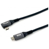 CABLE USB-C MACHO USB-C MACHO ACODADO 90&Acirc;&ordm;