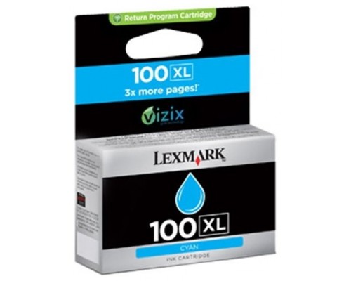 LEXMARK S/305/405/505/605 PRO/205/705/805/905 Cartucho de tinta Cian Retornable nº100XL