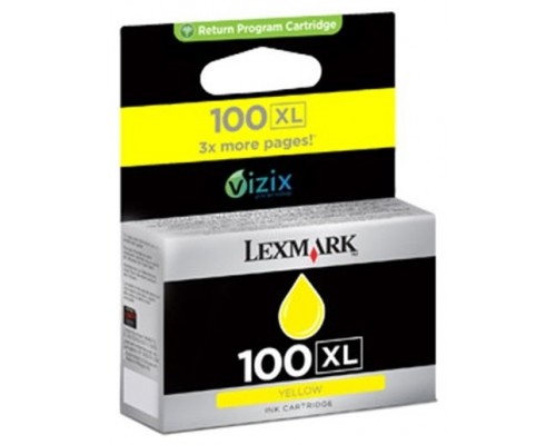 LEXMARK S/305/405/505/605 PRO/205/705/805/905 Cartucho de tinta Amarillo Retornable nº100XL