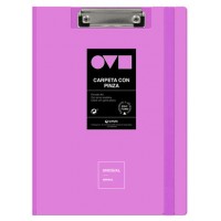CARPETA A4 TAPA POLYFOAM CON PINZA SUPERIOR UNEQUAL MINIMAL LAVANDA GRAFOPLAS 1550969 (Espera 4 dias)