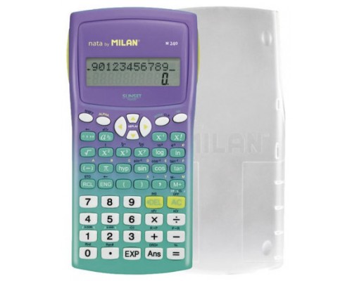 Milan 159110SNGRBL calculadora Bolsillo Calculadora científica Lila, Turquesa (Espera 4 dias)