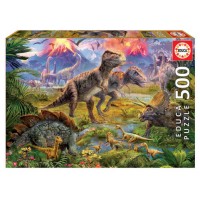 Educa Dinosaur Gathering Puzzle rompecabezas 500 pieza(s) (Espera 4 dias)