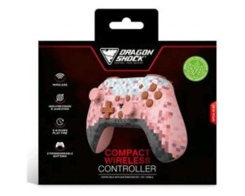 DRAGONSHOCK - POPTOP COMPACT BT WIRELESS CONTROLLER PINK CUBE FOR PC & MOBILE/ COMPATIBLE NINTENDO SWITCH & SWITCH 2 (Espera 4 dias)