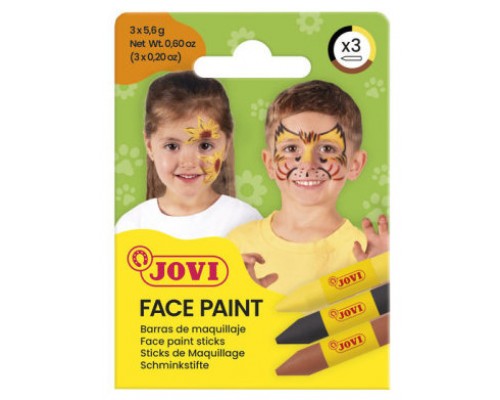 SET MAQUILLAJE FACE PAINT ESTUCHE DE 3 BARRAS ANIMAL JOVI 175AN (Espera 4 dias)