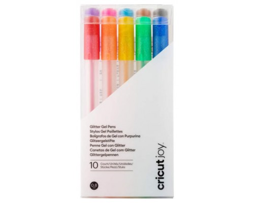 Cricut 2009964 bolígrafo de gel Bolígrafo de gel con tapa Negro, Marrón, Verde, Azul claro, Naranja, Púrpura, Rojo, Amarillo 10 pieza(s) (Espera 4 dias)