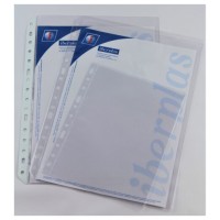 CAJA 100 FUNDAS FORMATO CUARTO PVC CRISTAL EXTRA 100 MICRAS MULTITALADRO IBERPLAS 201100 (Espera 4 dias)