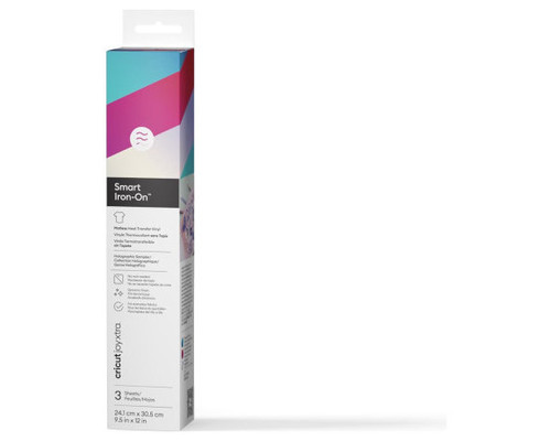 CRICUT SMART IRON-ON JOY XTRA 24,1X30,5CM - 3 SHEETS (HOLOGRAPHIC) (Espera 4 dias)
