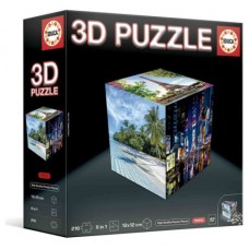 PUZZLE CUBO 3D VIAJES EDUCA BORRAS 20124 (Espera 4 dias)