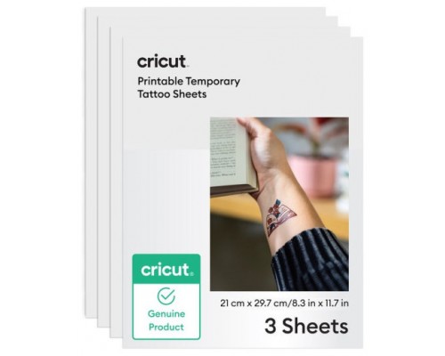 CRICUT PRINTABLE TATTOO PAPER A4 (3) TRANSPARENT (Espera 4 dias) CRICUT PRINTABLE TATTOO PAPER A4 (3) TRANSPARENT (Espera 4 dias)